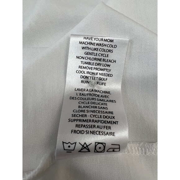 Travis Mathew The Chive Chive Golf White Polo Shirt - Men's Size Large *READ* - Picture 9 of 12